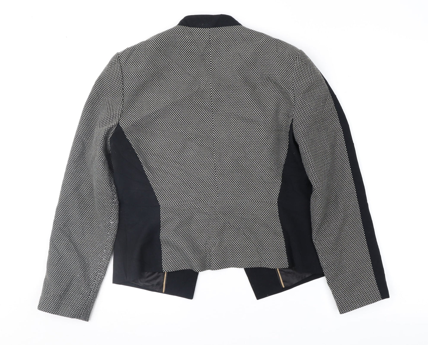 Marks and Spencer Womens Black Geometric  Jacket  Size 12