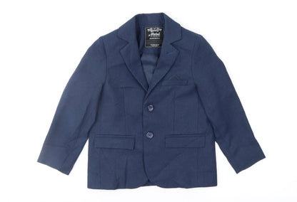 Additional front view of Rebel boys’ blue jacket, size 5-6, years
