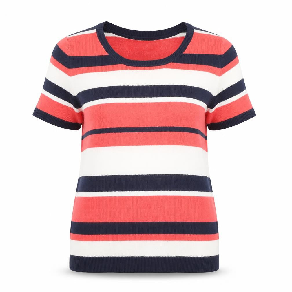 Papaya Womens Pink Striped  Pullover Jumper Size 12