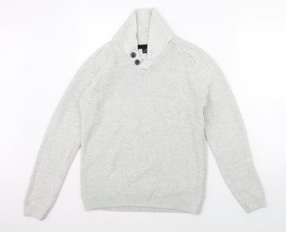 Next Womens Grey   Pullover Jumper Size M