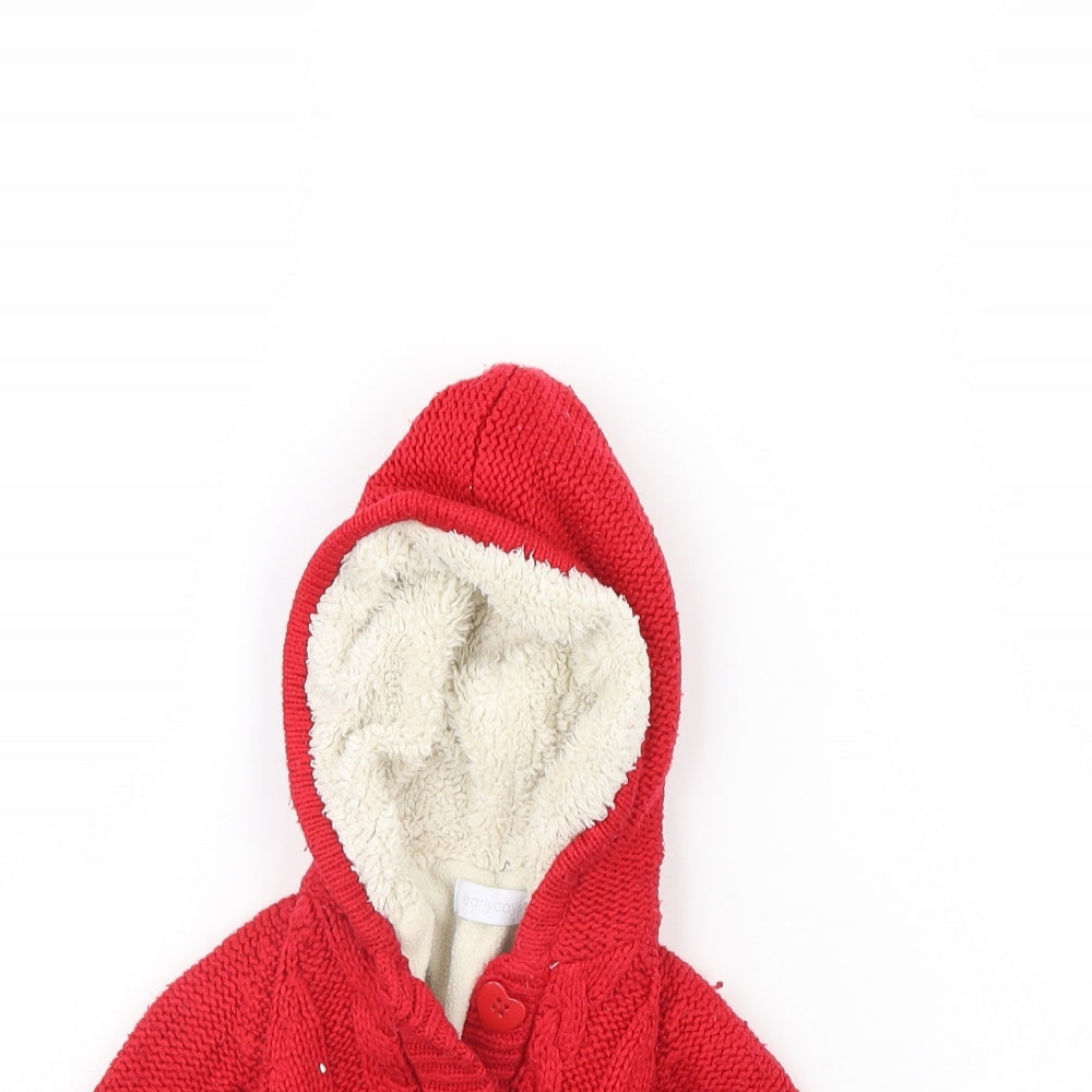 Early days Girls Red   Jacket  Size 0-3 Months