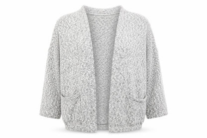 Front view of Atmosphere women’s grey jacket, size M