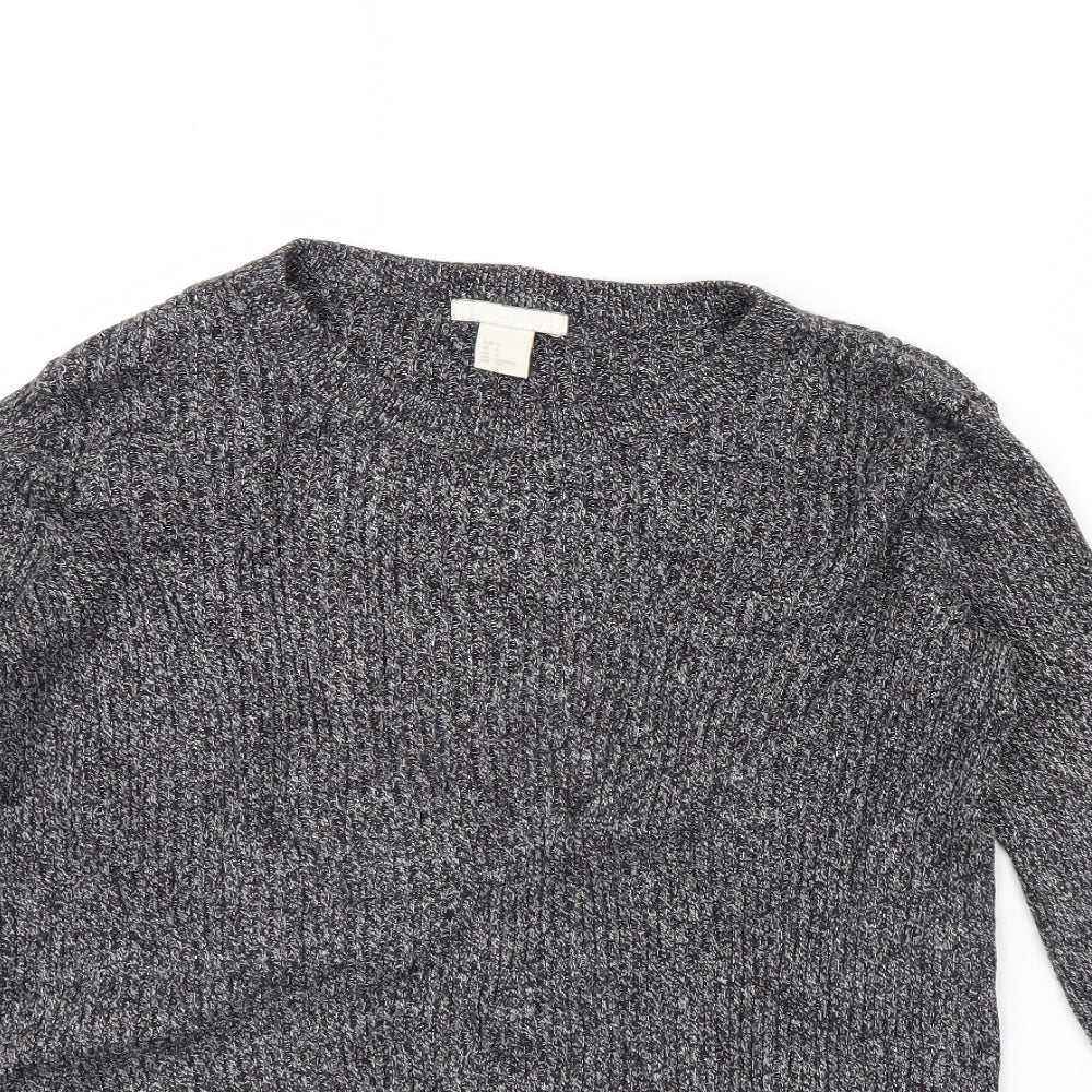 H&M Womens Black   Pullover Jumper Size S