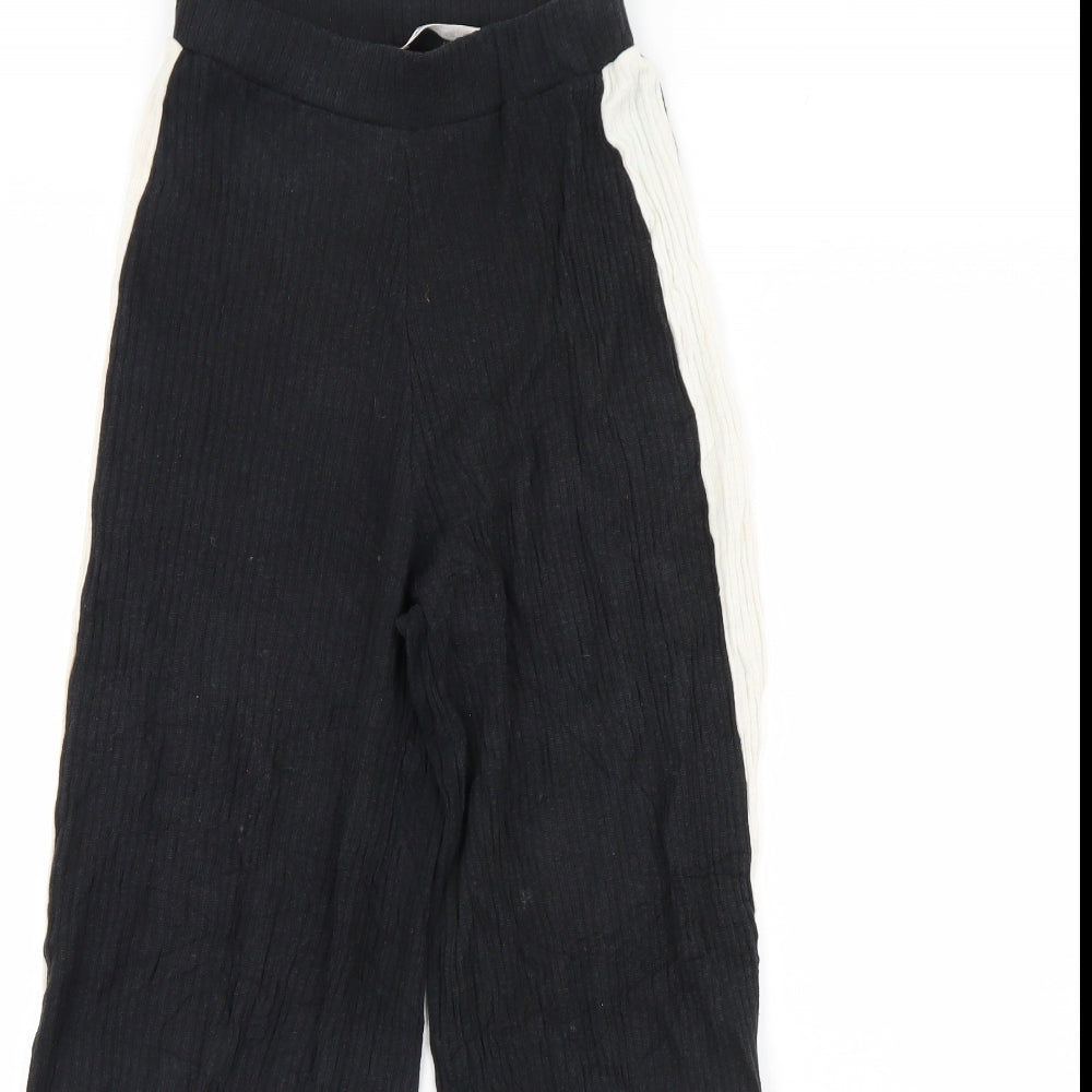 Pull&Bear Womens Black   Trousers  Size XS L27 in