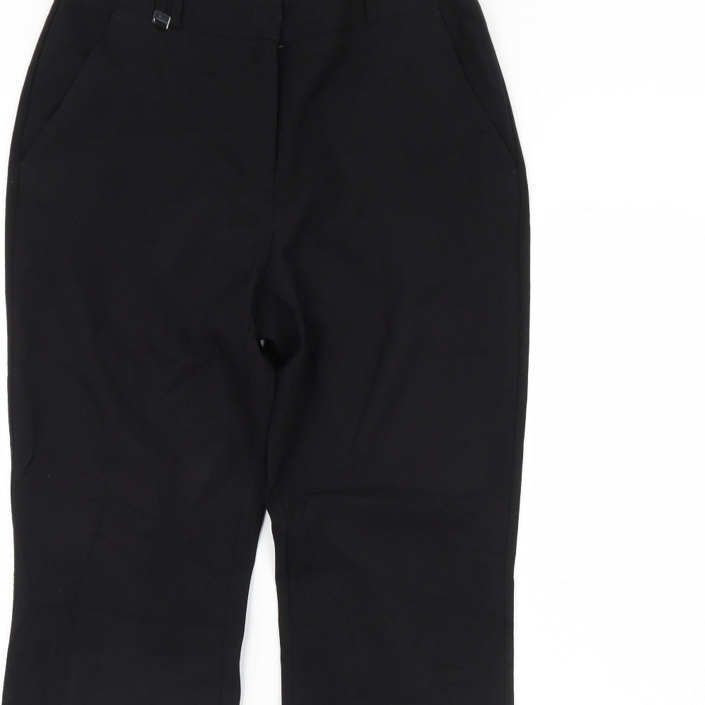 M&Co Womens Black   Dress Pants Trousers Size 10 L30 in