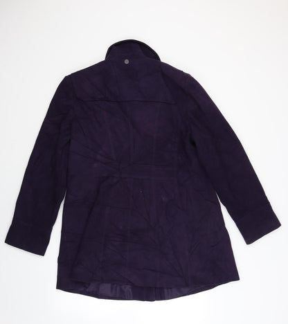 Isle Womens Purple   Overcoat Coat Size L