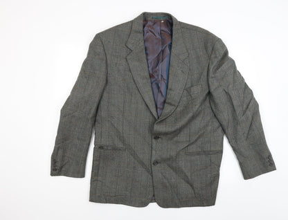 Additional front view of Principles men’s grey check jacket blazer, size 42