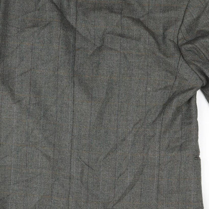 Brand and care label for Principles men’s grey check jacket blazer, size 42