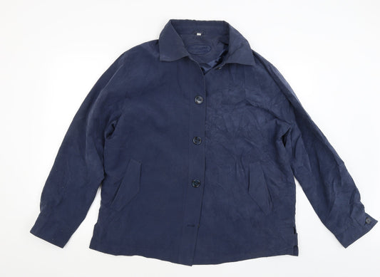 Charlotte James Womens Blue   Jacket Coat Size 18