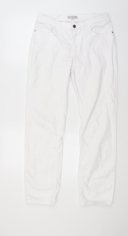 peruna Womens White  Denim Skinny Jeans Size 10 L27 in