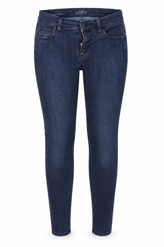 LOFT Womens Blue  Denim Skinny Jeans Size 27 L26 in