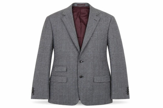 Skopes Mens Grey Plaid   Blazer