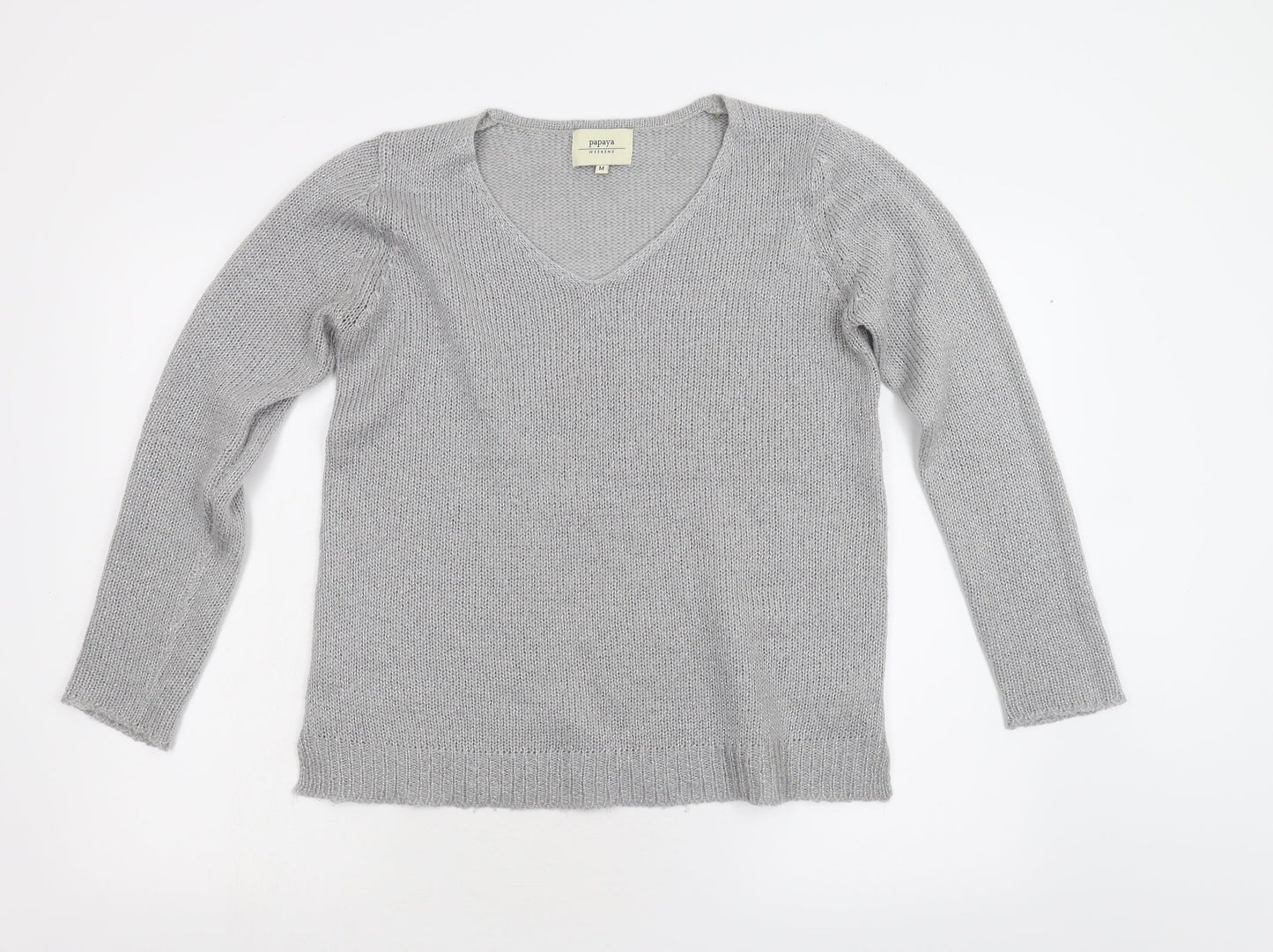 Matalan Womens Grey  Knit Pullover Jumper Size M