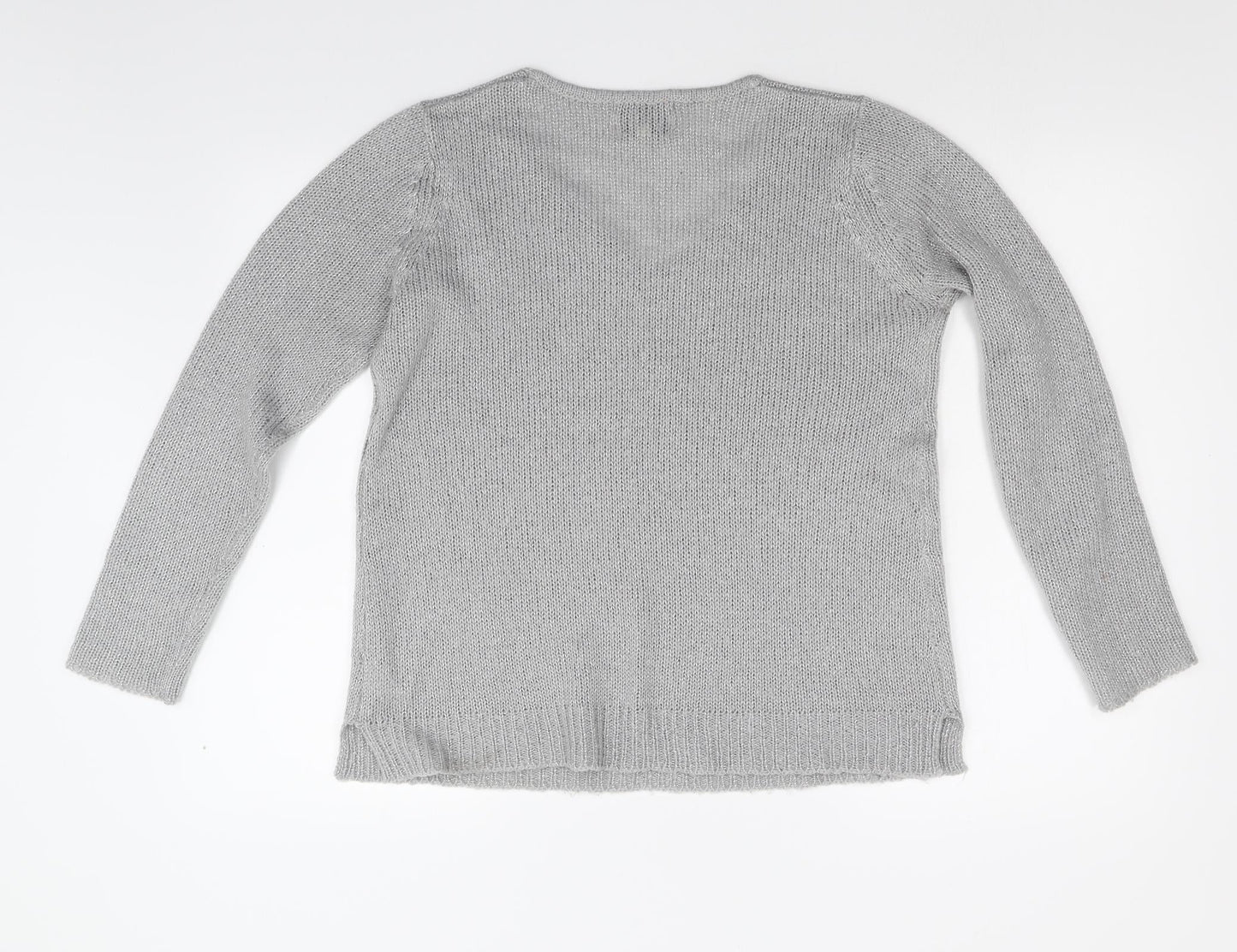 Matalan Womens Grey  Knit Pullover Jumper Size M