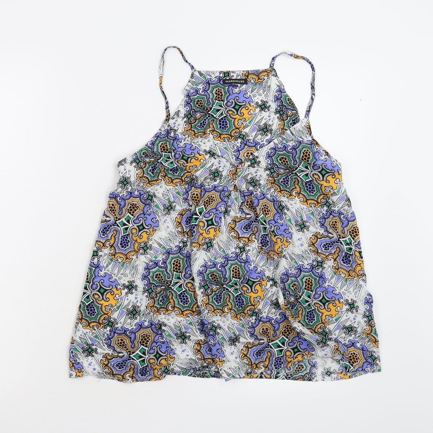 Warehouse Womens Multicoloured Geometric  Camisole Tank Size 10