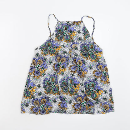 Warehouse Womens Multicoloured Geometric  Camisole Tank Size 10