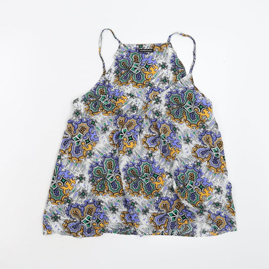 Warehouse Womens Multicoloured Geometric  Camisole Tank Size 10