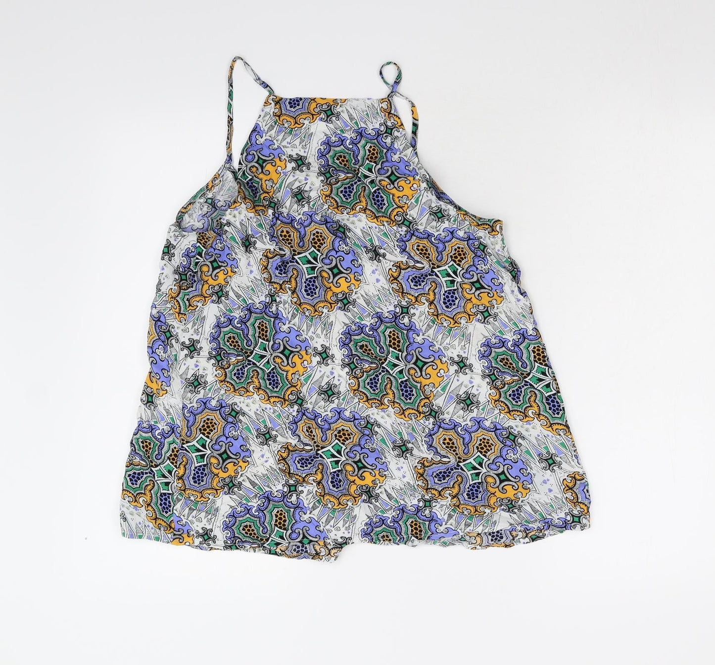 Warehouse Womens Multicoloured Geometric  Camisole Tank Size 10