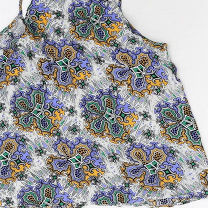 Warehouse Womens Multicoloured Geometric  Camisole Tank Size 10