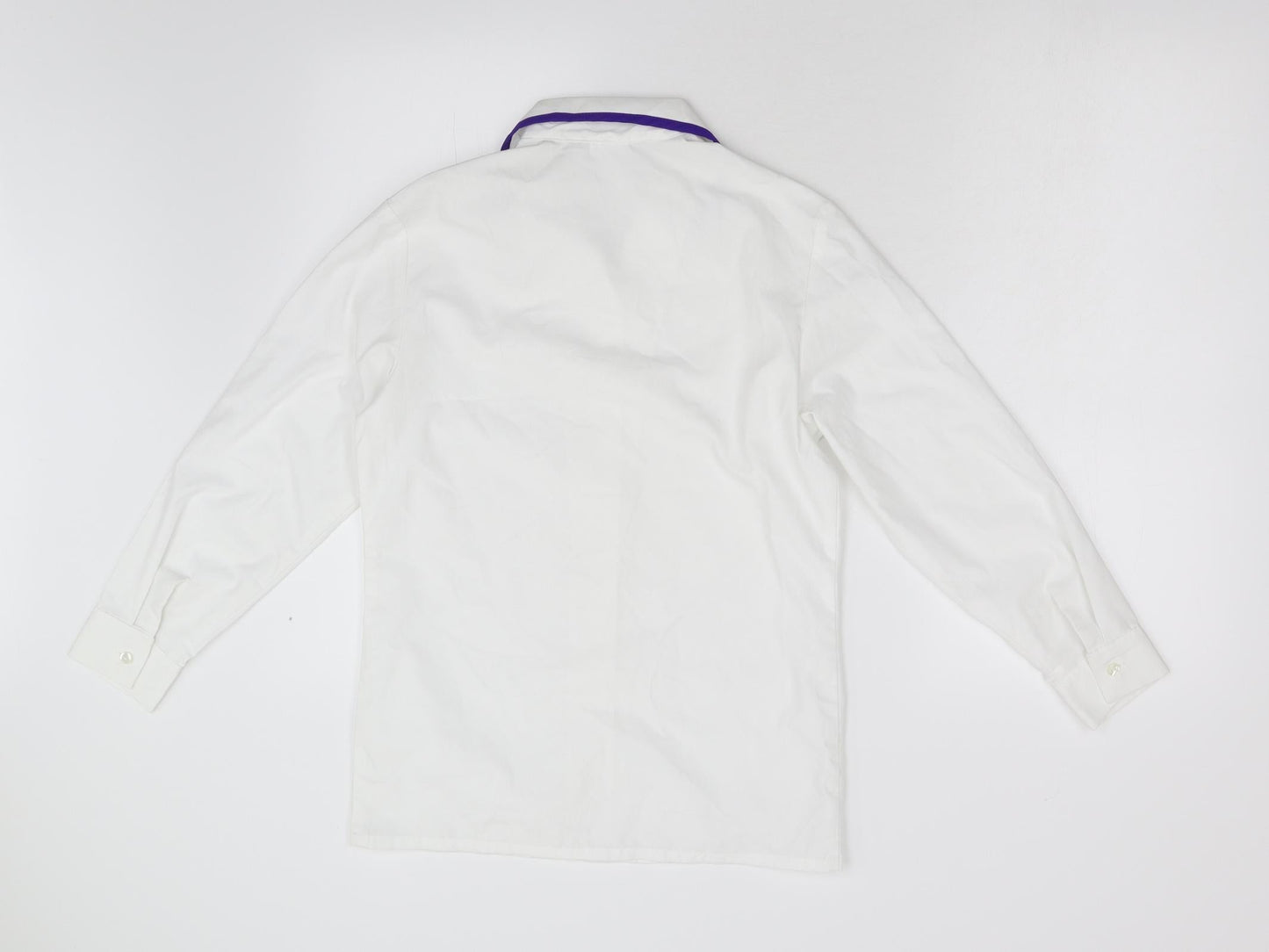 Wolfe & Scott Girls White   Basic Blouse Size M