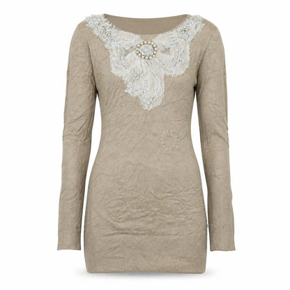 Tu Womens Beige   Pullover Jumper Size S