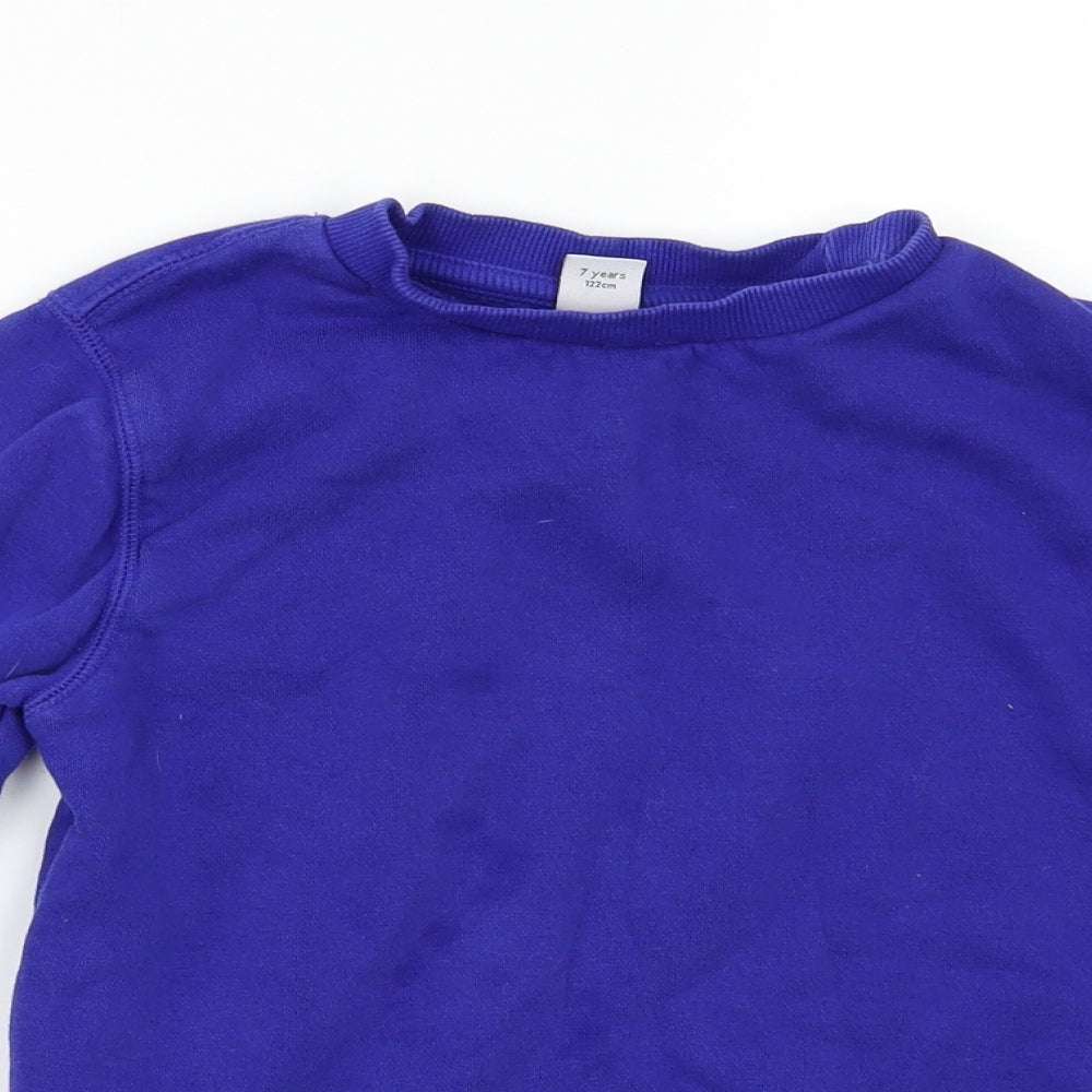 TU Boys Blue   Pullover Sweatshirt Size 7 Years