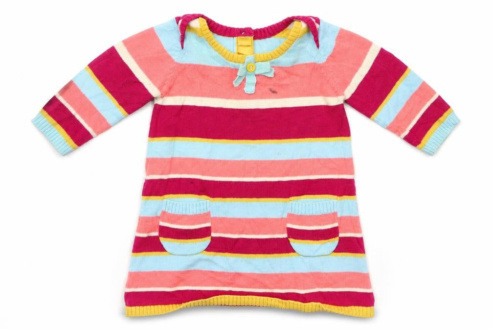 Marks & Spencer Baby Multicoloured Striped  Fit & Flare  Size 0-3 Months