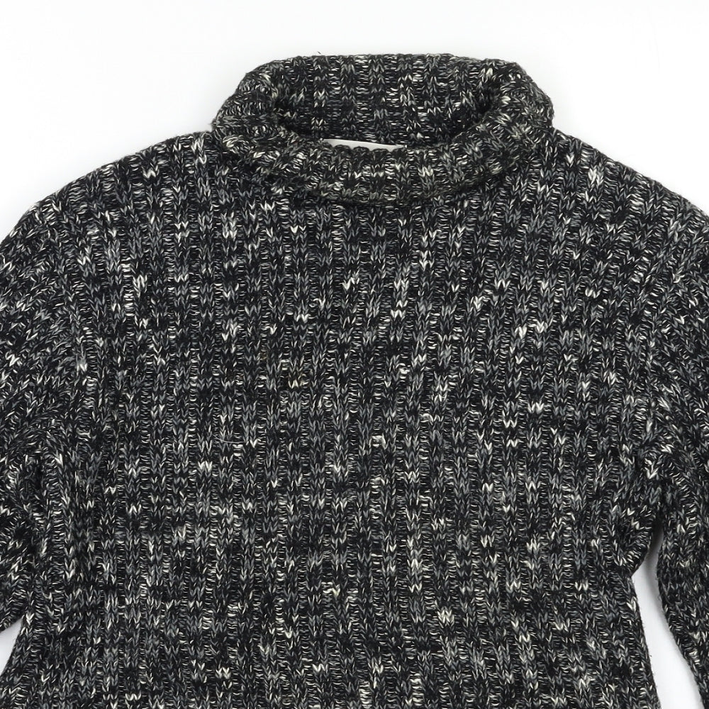 Topshop Womens Grey Herringbone  Pullover Jumper Size 12