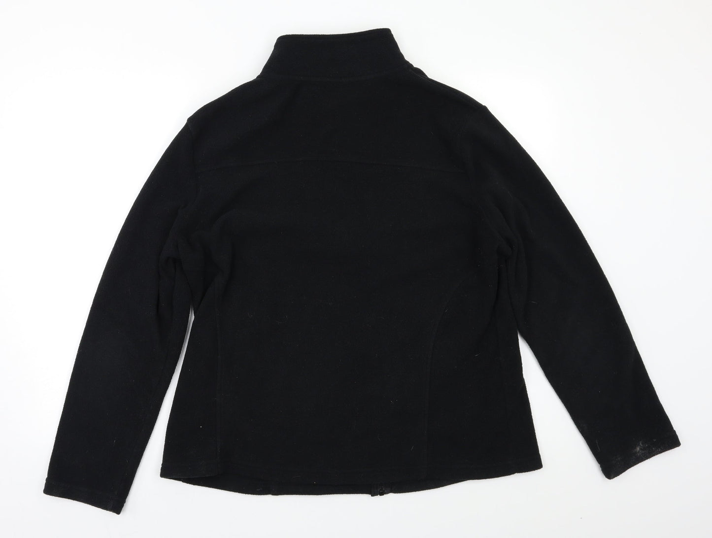 Peacocs Womens Black   Full Zip Sweatshirt Size 18