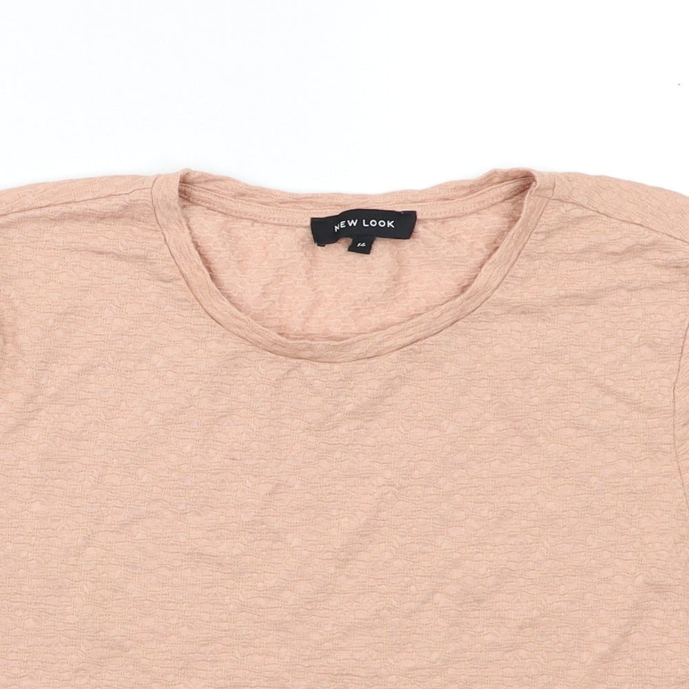 New Look Womens Pink   Basic Blouse Size 14