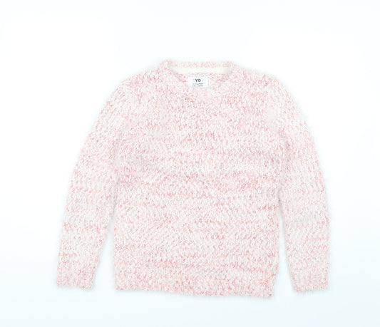 YD Girls Pink   Pullover Jumper Size 11-12 Years