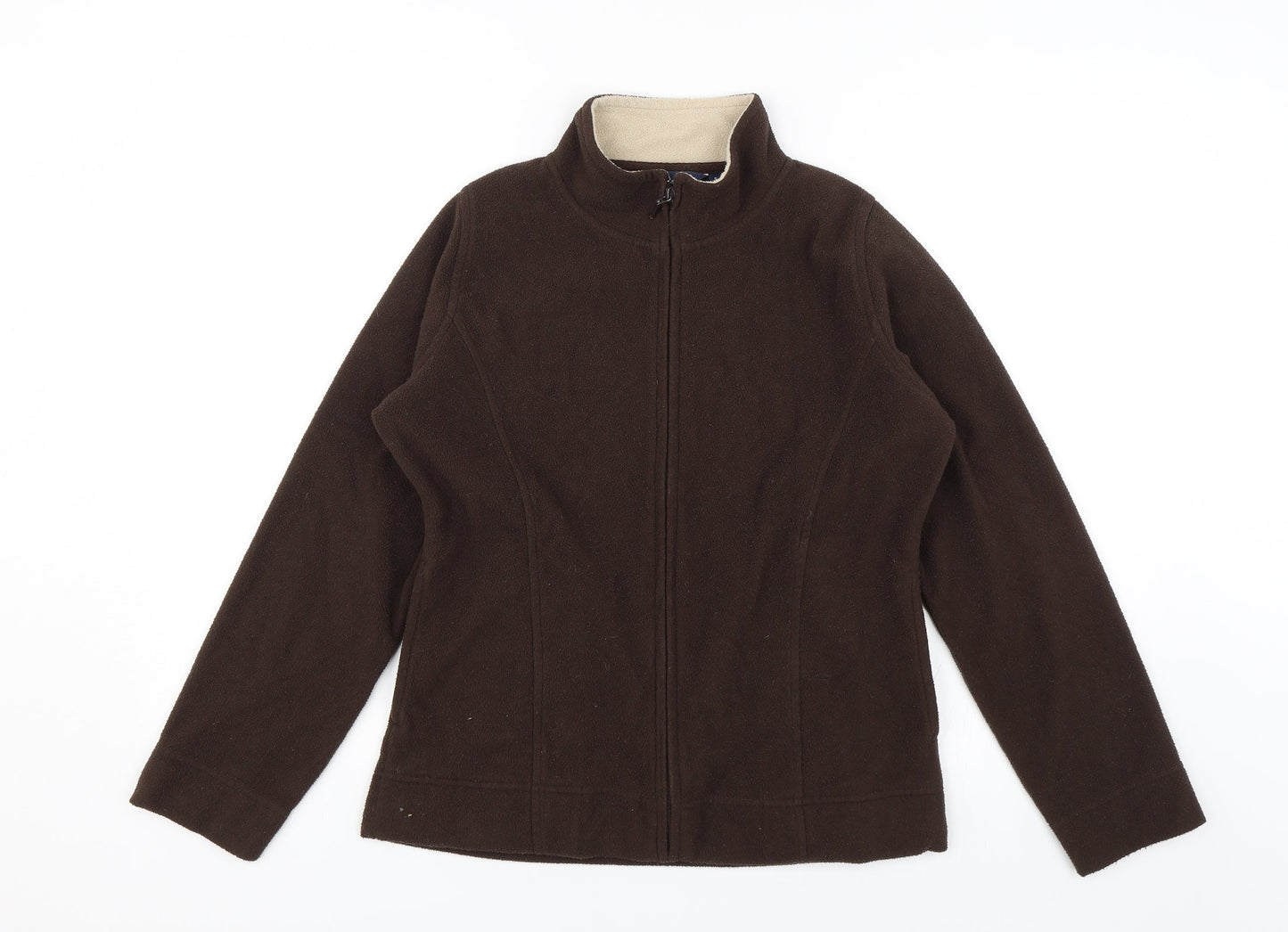 Isle Womens Brown   Full Zip Jumper Size S