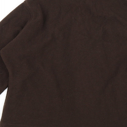 Isle Womens Brown   Full Zip Jumper Size S