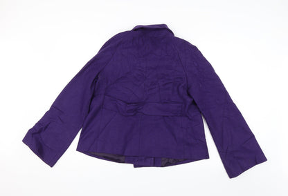 Stile Benetton Womens Purple Jacket Size 18