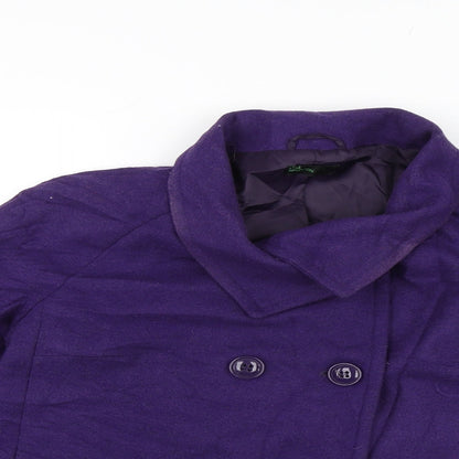 Stile Benetton Womens Purple Jacket Size 18