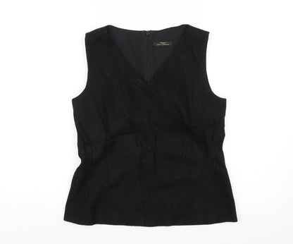 Marks & Spencer Womens Black   Basic Blouse Size 8
