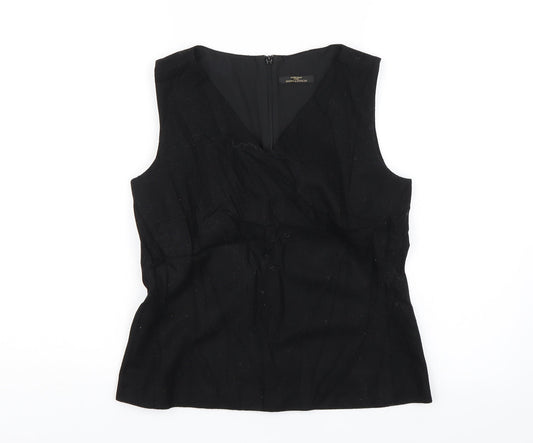 Marks and Spencer Womens Black   Basic Blouse Size 8