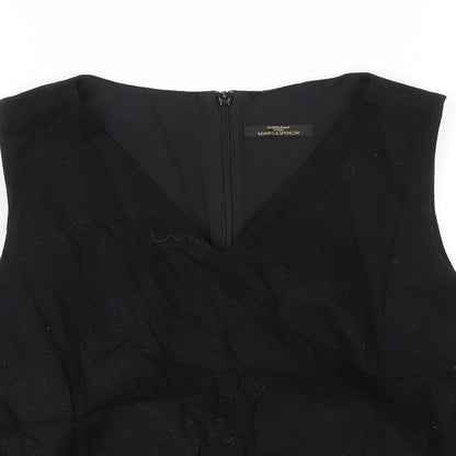 Marks & Spencer Womens Black   Basic Blouse Size 8