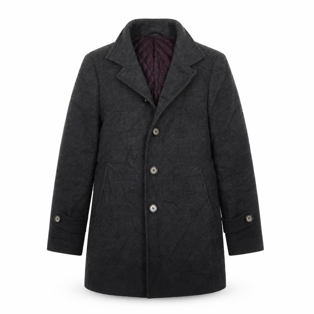 Heilan Home Womens Grey   Pea Coat Jacket Size 48
