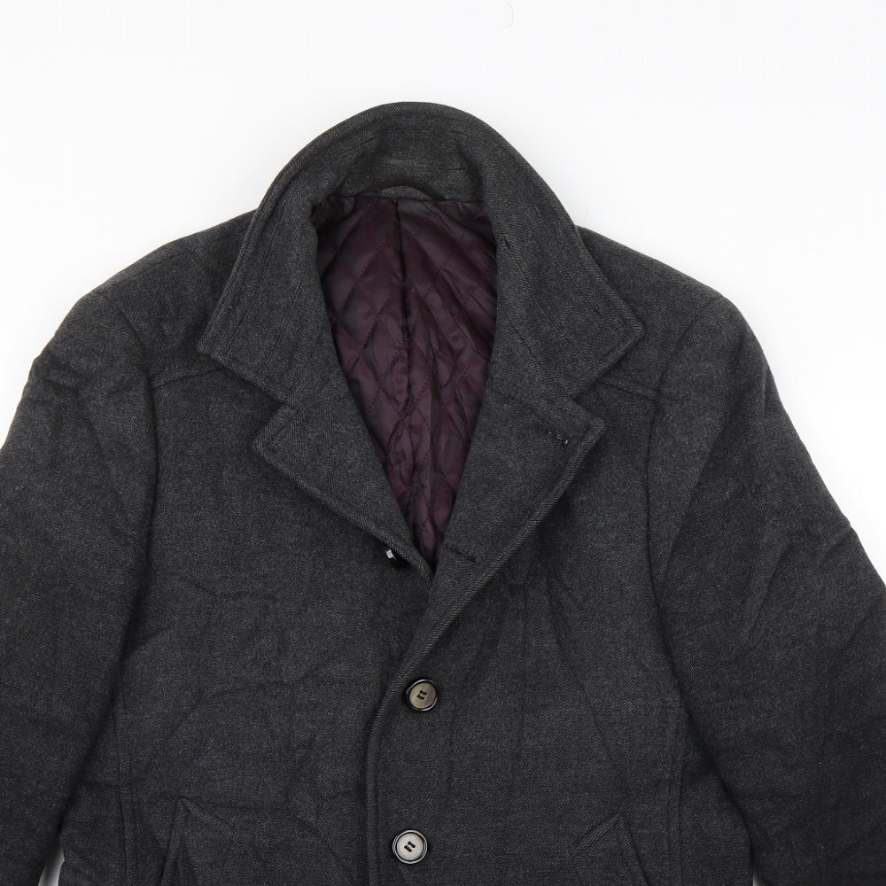 Heilan Home Womens Grey   Pea Coat Jacket Size 48