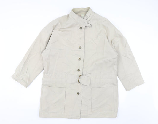 Cinch Womens Beige   Overcoat Jacket Size 12