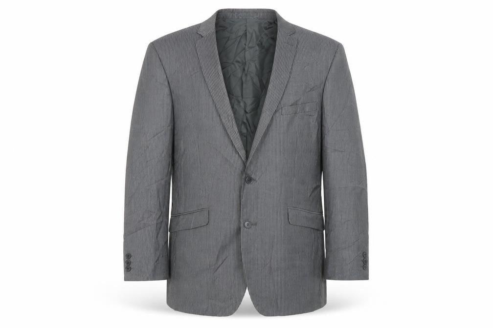 Burton Mens Grey Striped  Jacket Blazer Size 42