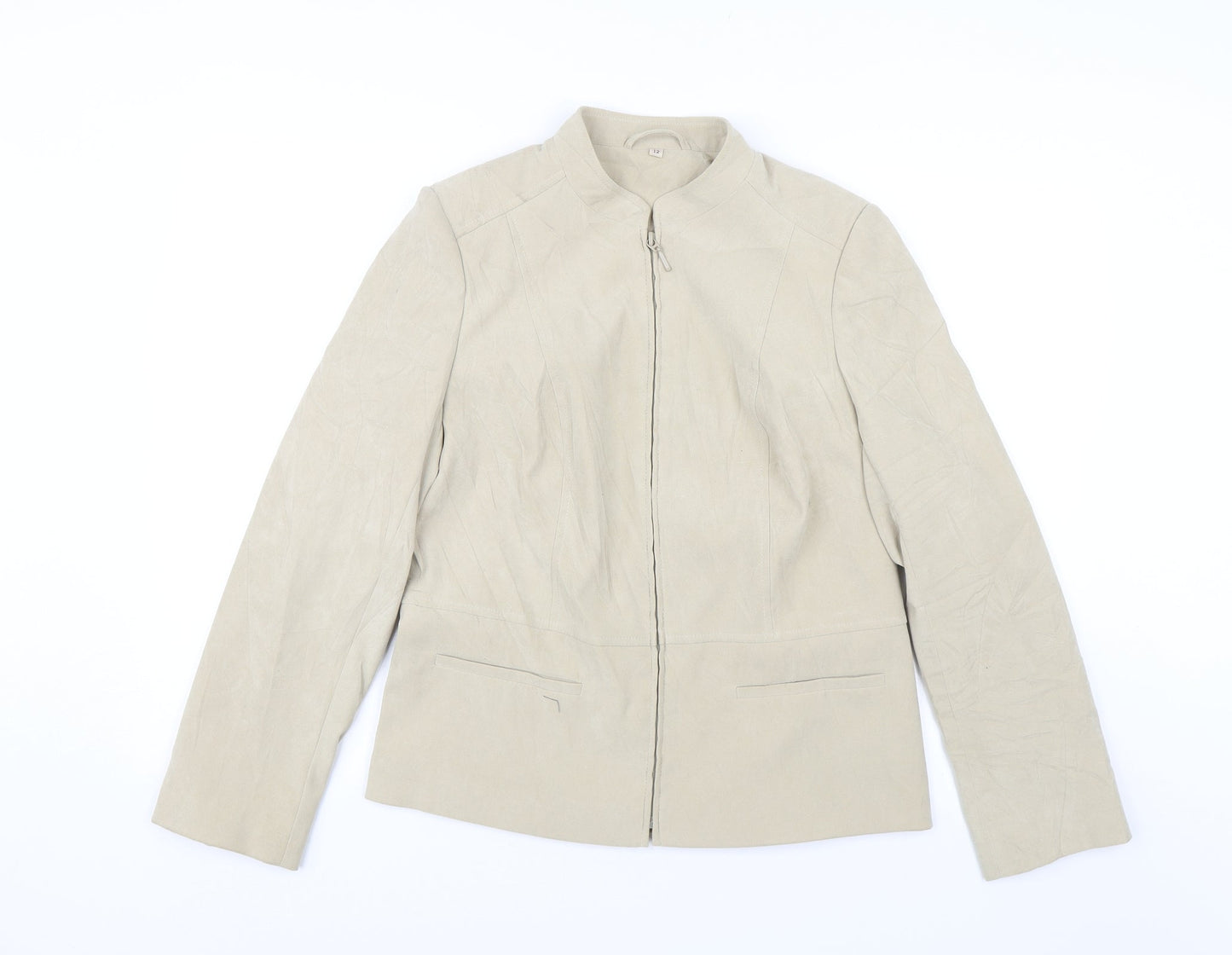EWM Womens Beige   Jacket  Size 12