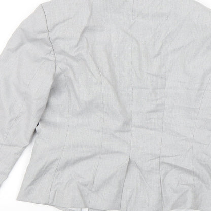 H&M Womens Grey   Jacket Blazer Size 8