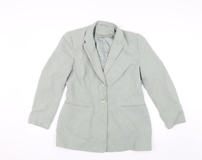 Additional front view of Principles women’s green jacket suit jacket, size UK 14