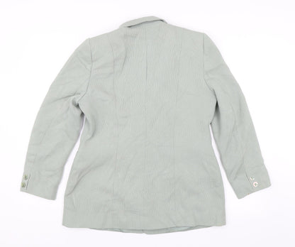 Back view of Principles women’s green jacket suit jacket, size UK 14