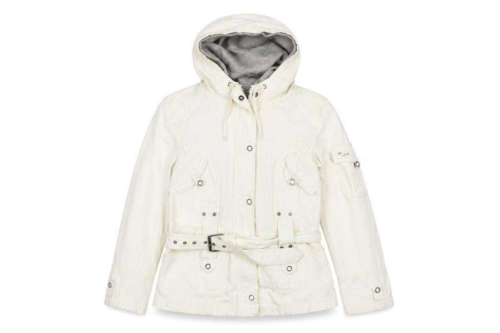 Soya Womens White   Parka Jacket Size S
