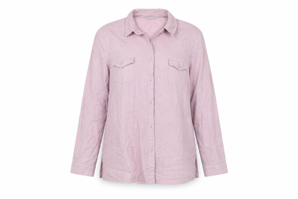 EWM Womens Pink   Basic Button-Up Size 16