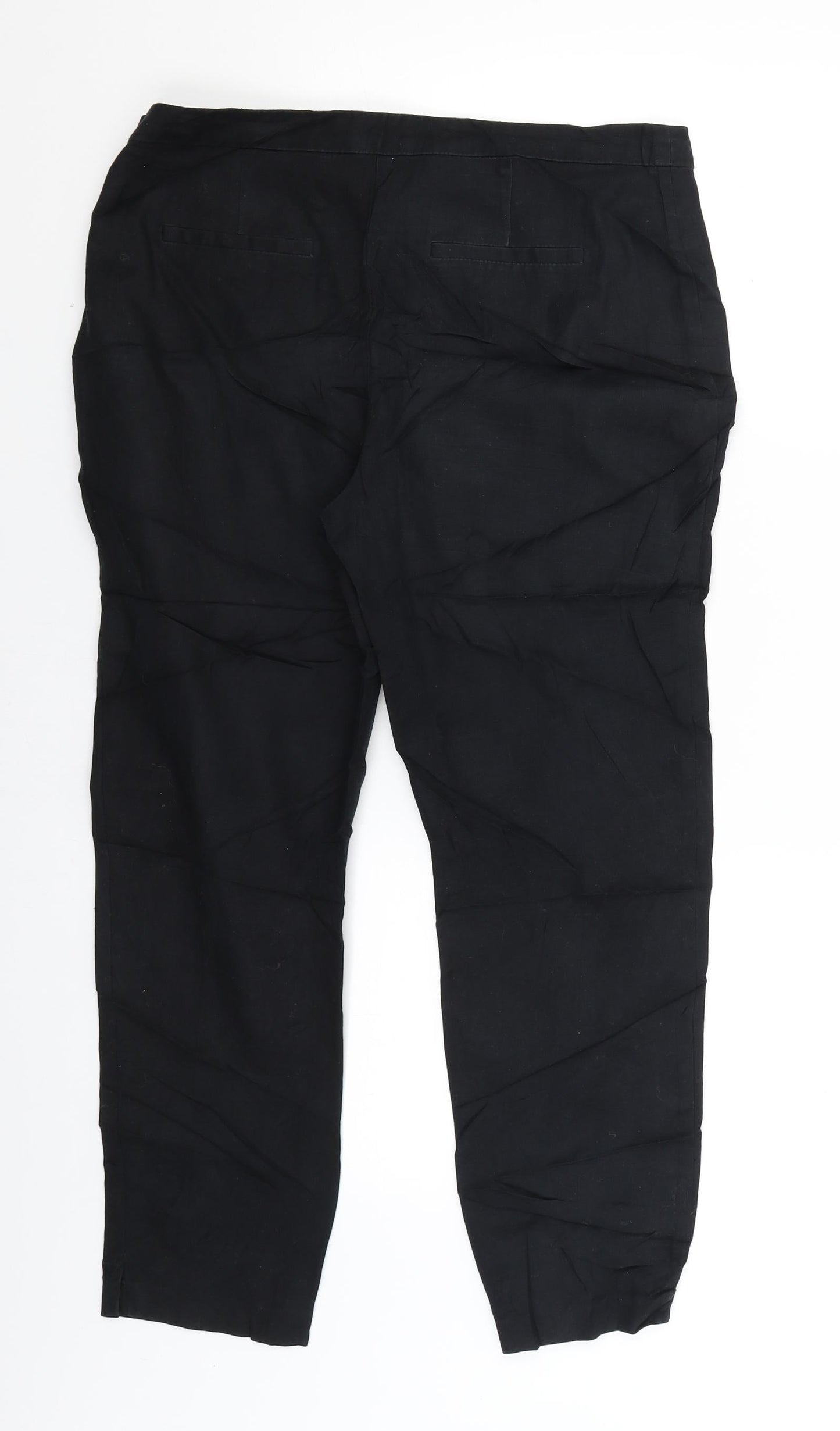 NEXT Womens Black   Trousers  Size 12 L26 in