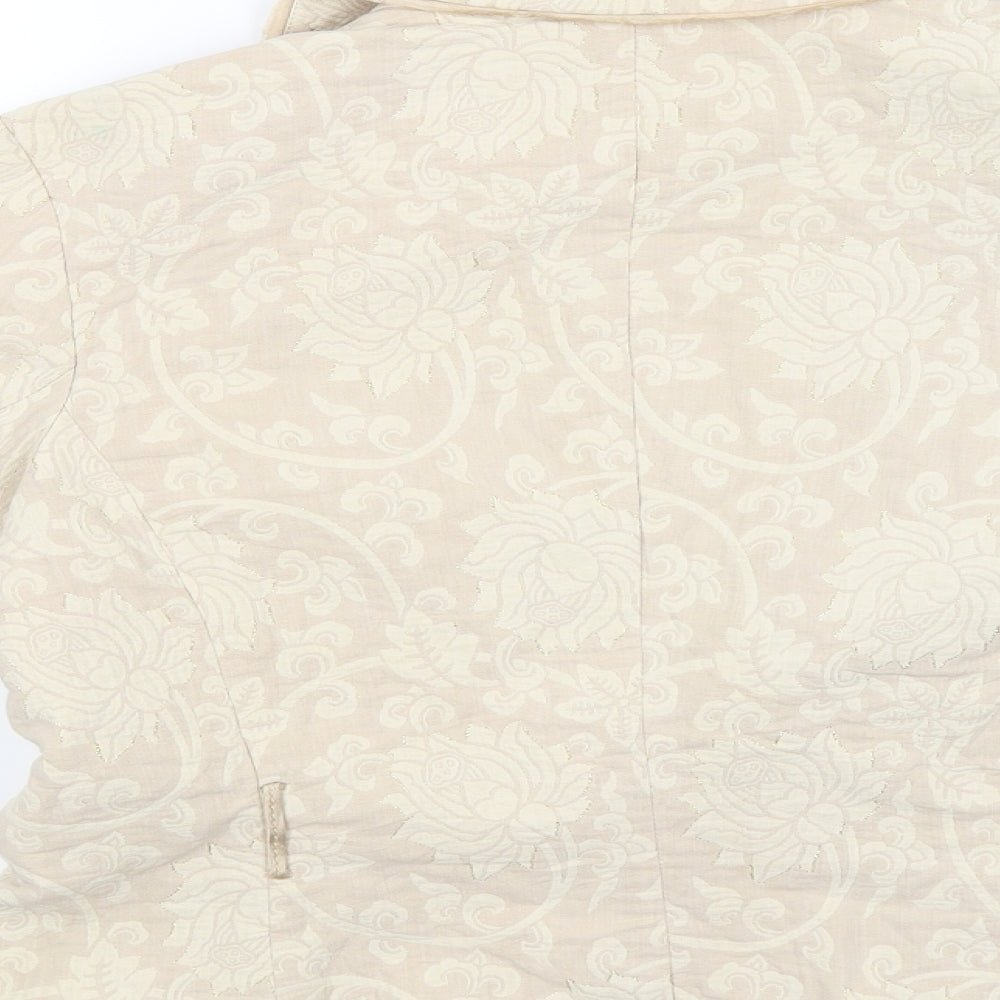 Schumacher Womens Beige Fair Isle  Jacket  Size M